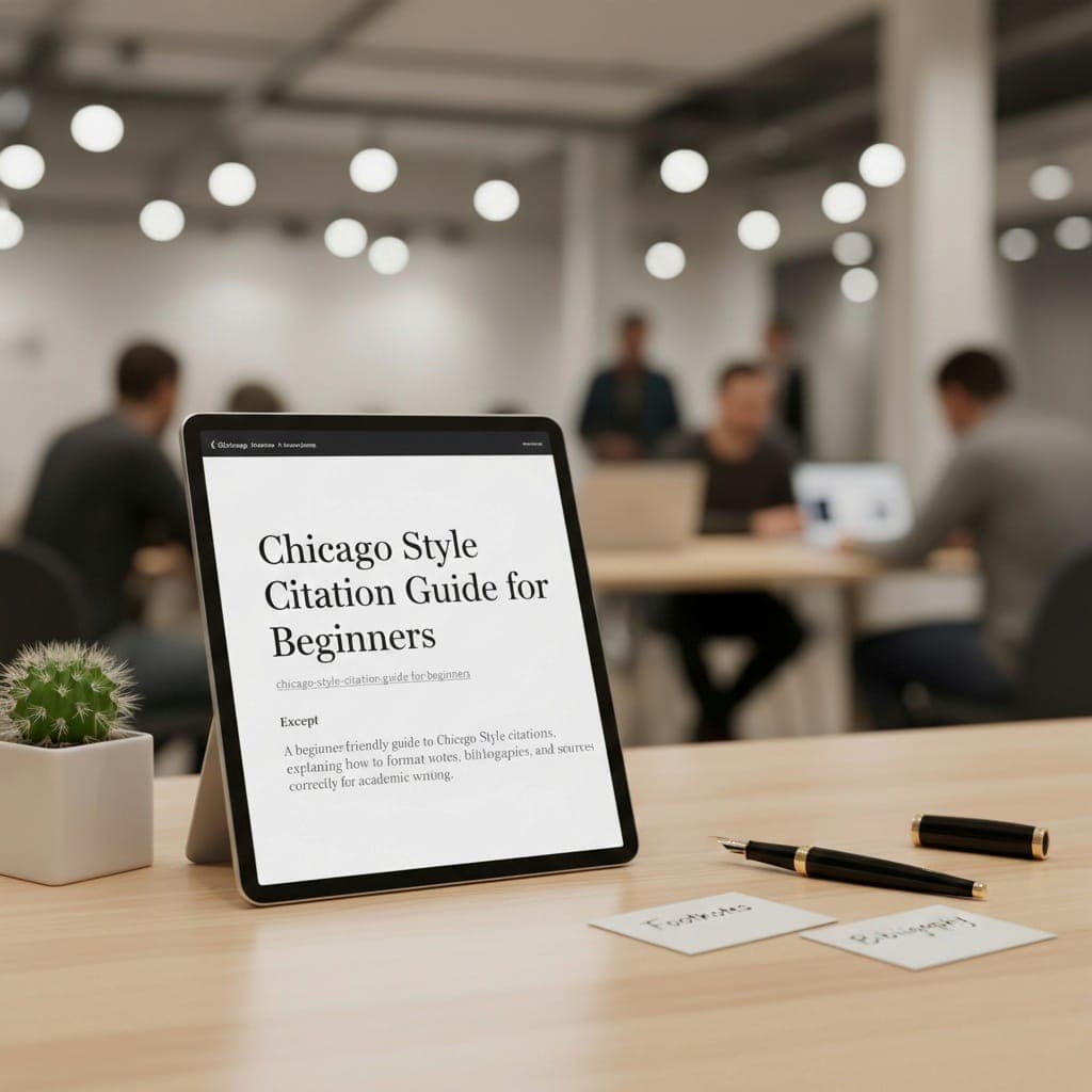 Cover image for resource: Chicago Style Citation Guide for Beginners